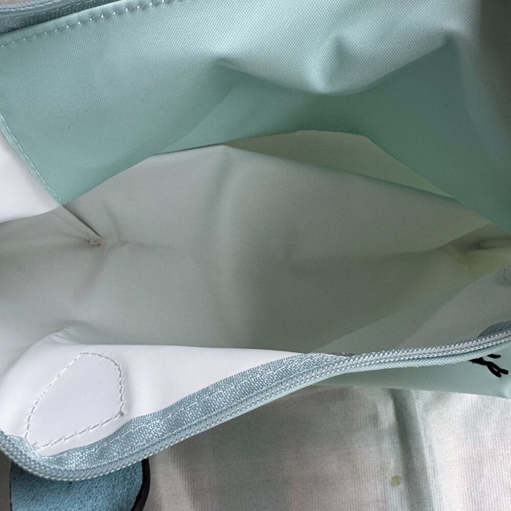 Longchamp Blue Pebble Grain Leather Tote Bag - Picture 7 of 9